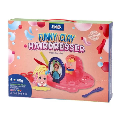 Комплект за моделиране Junior Funny Clay, фризьор