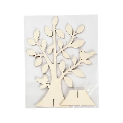 Creativ Company Фигура за декорация, дървена, 24 х 18.4 х 0.4 cm