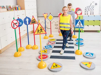 Nowa Szkola Комплект пътни знаци, 100 cm, 10 броя