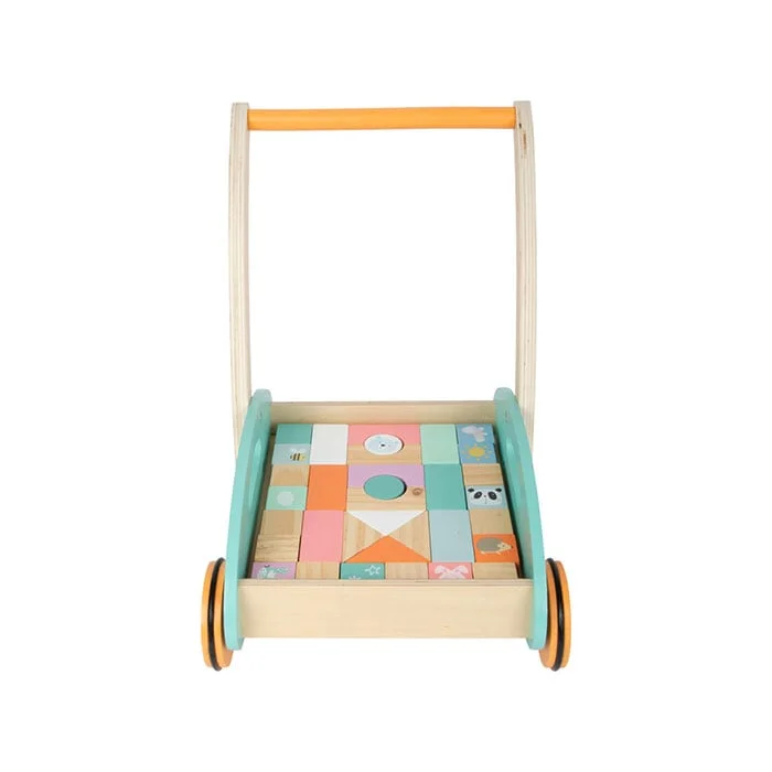 Small Foot Конструктор с количка, дървен, 34 х 27 х 36 cm, 35 части