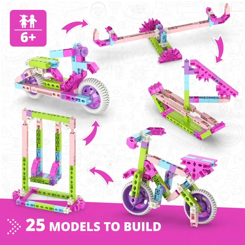 Engino Конструктор Creative Builder, 25 модела за момичета