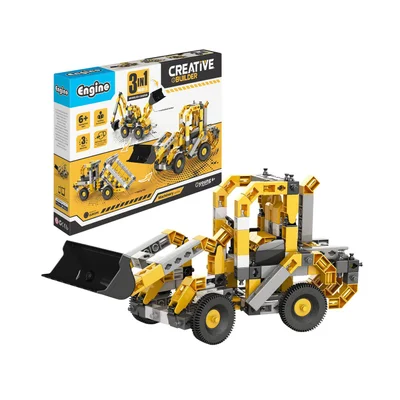 Engino Конструктор Creative Builder - Колесен товарач, 3 в 1