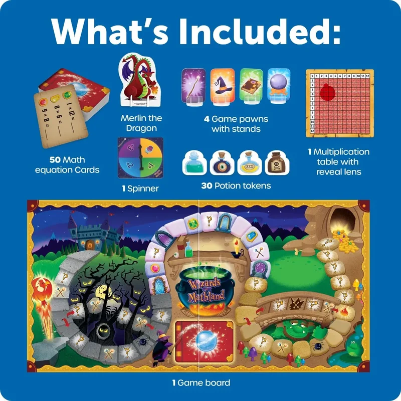 Learning Resources Настолна игра Вълшебно приключение, с умножение