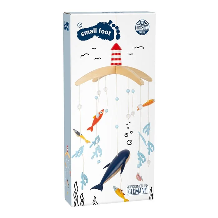 Small Foot Въртележка Океан, дървена, 25 х 25 х 40 cm