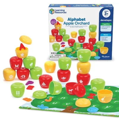 Learning Resources Комплект ябълки с английската азбука