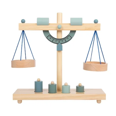 Small Foot Везна с теглилки, дървена, 31 х 9 х 31 cm