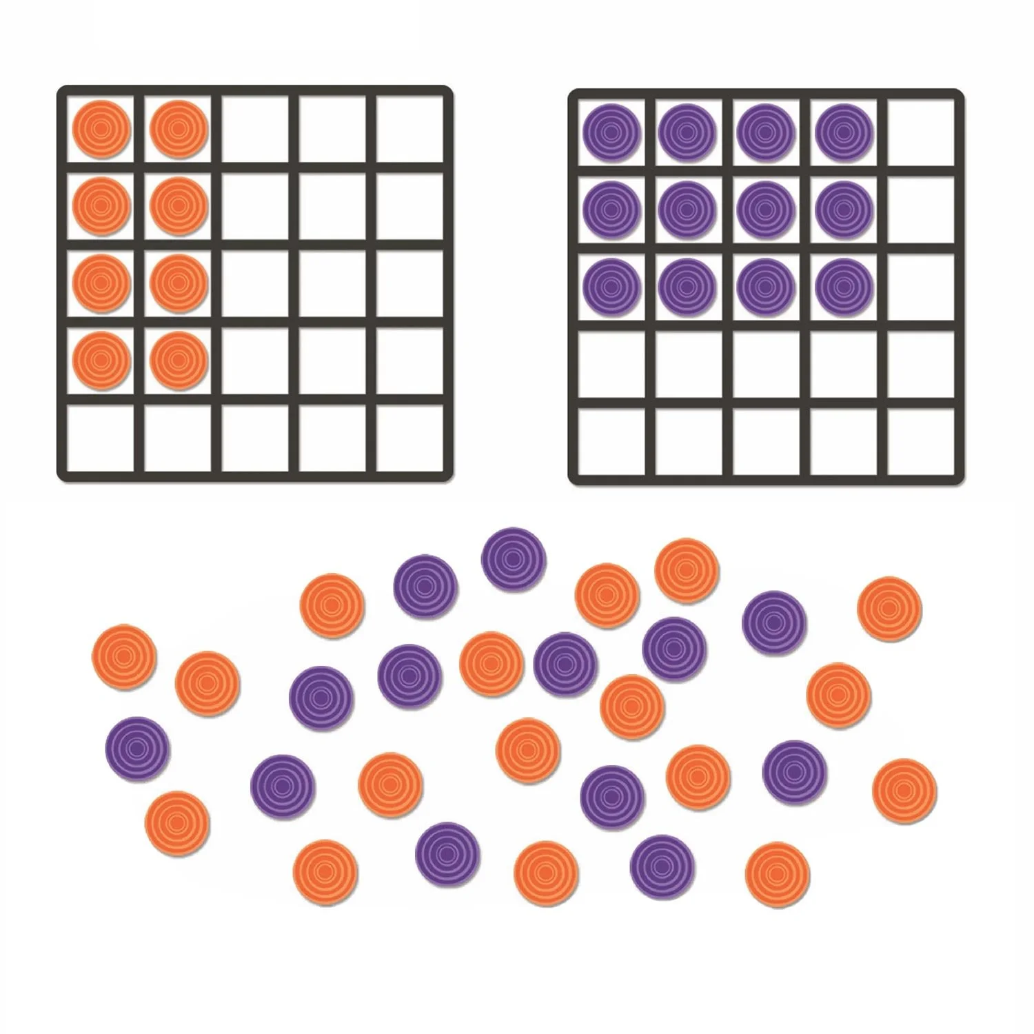 Learning Resources Комплект бройни редове, магнитен, голям
