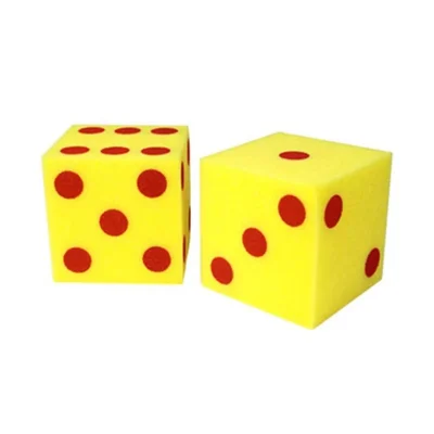 Learning Resources Зарчета от пяна, с точки, големи, 2 броя