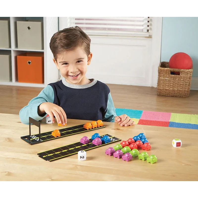 Learning Resources Игра Писта с колички, мини, 30 части