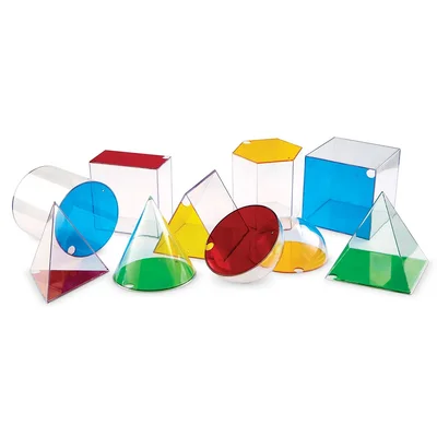 Learning Resources Комплект геометрични фигури, големи, 10 броя