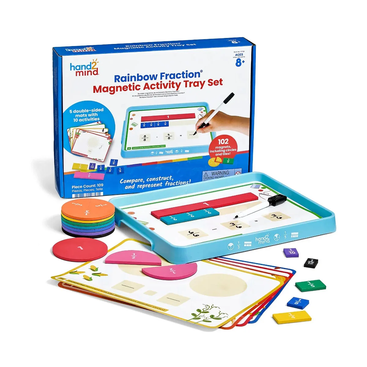Learning Resources Комплект за изучаване на дроби Rainbow Fraction