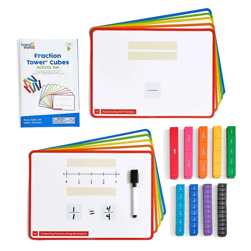 Learning Resources Комплект математически кубчета Rainbow Fraction