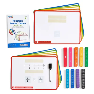 Learning Resources Комплект математически кубчета Rainbow Fraction