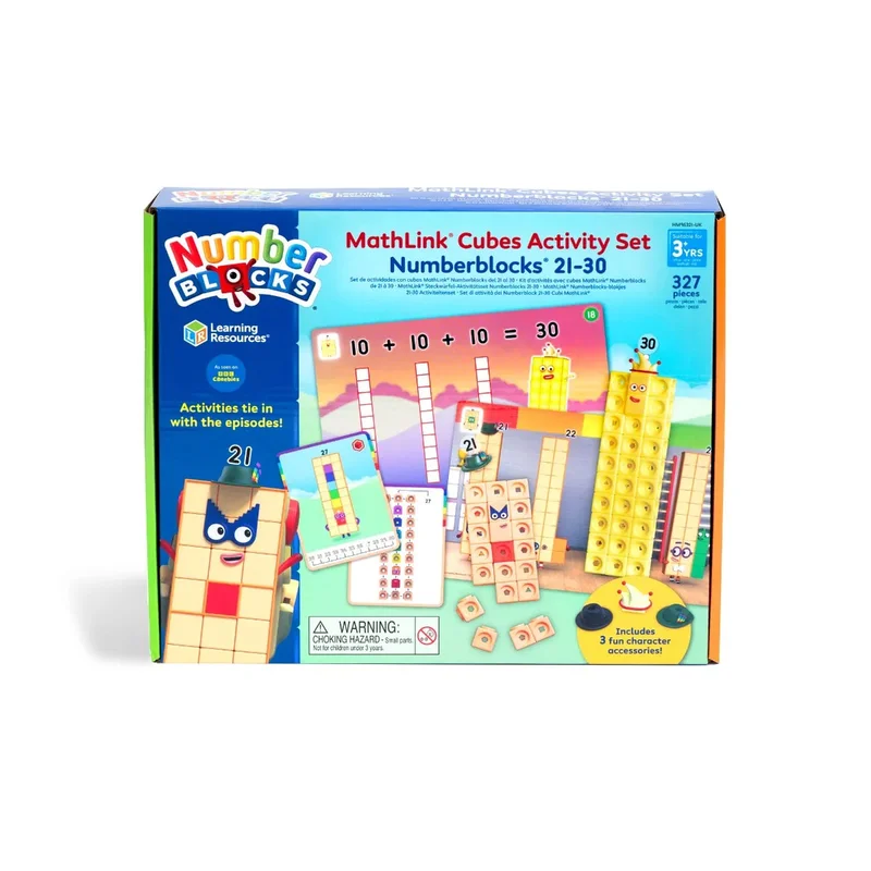 Learning Resources Комплект математически кубчета за сглобяване, от 21 до 30