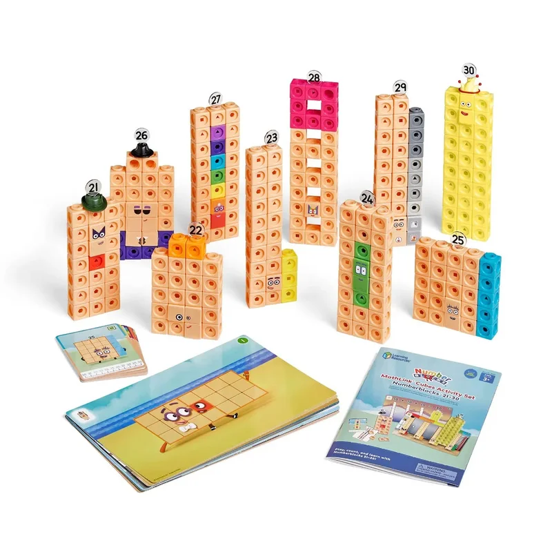 Learning Resources Комплект математически кубчета за сглобяване, от 21 до 30