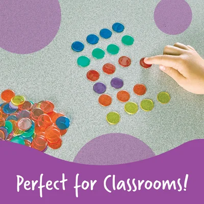 Learning Resources Жетони за броене, прозрачни, 250 броя