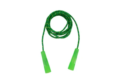 Office 1 Въже за скачане, PVC, с дръжки, зелено, 2.4 m