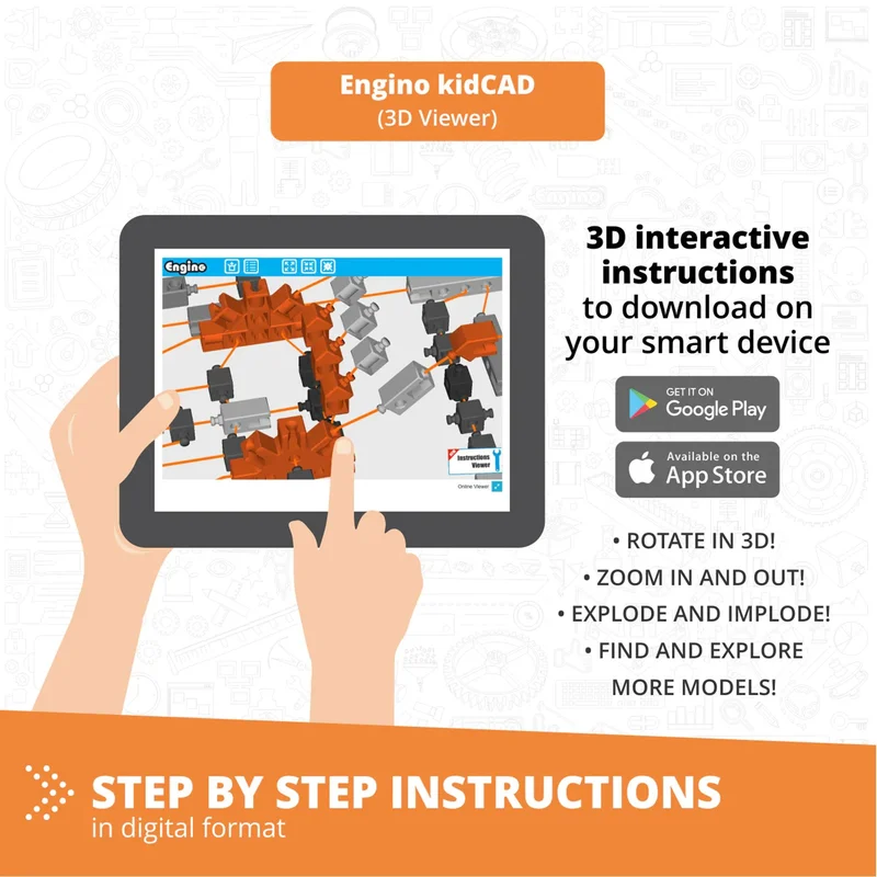 Комплект Engino Education Robotics Pro ERP - Роботика, 3 сензора