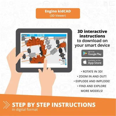Комплект Engino Education Robotics Pro ERP - Роботика, 3 сензора