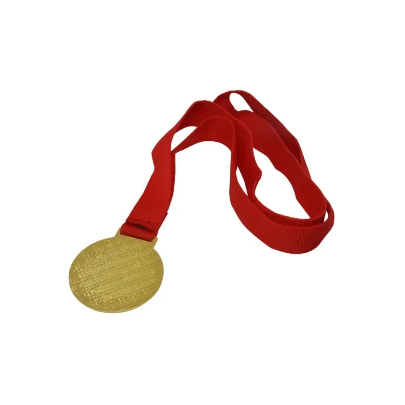 BESTSUB Медал, за сублимация, с лента, диаметър 52 mm, златен