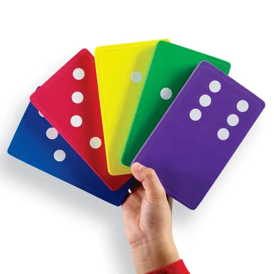 Learning Resources Домино, от пяна, голямо, 28 части