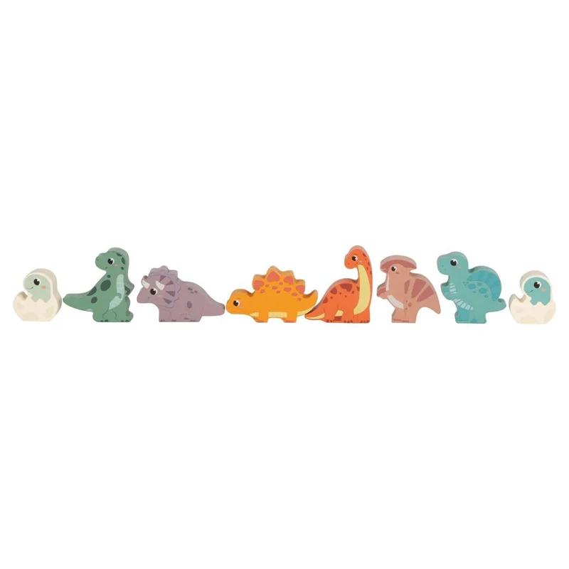 Small Foot Конструктор Динозавър, дървен, 50 части