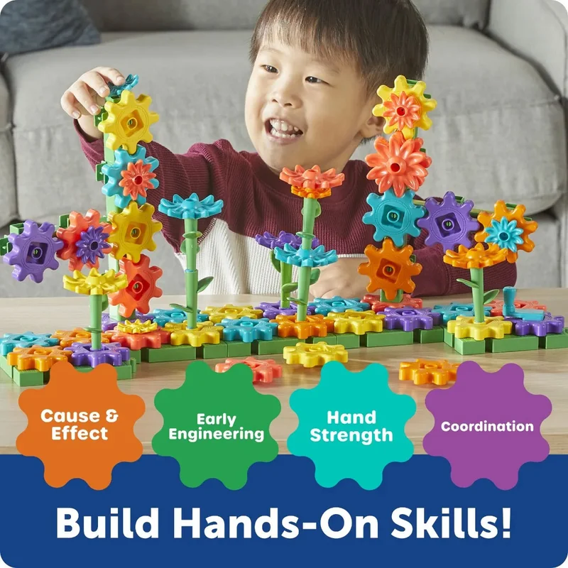 Learning Resources Комплект строител Градина, със зъбни колела