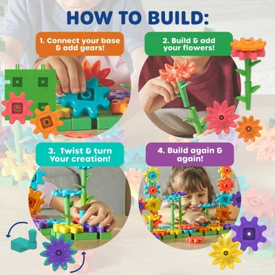 Learning Resources Комплект строител Градина, със зъбни колела