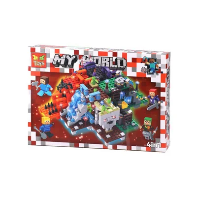 Конструктор Toys Pixel My World, със светлини, 238 части, асорти