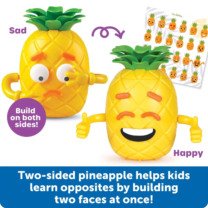 Learning Resources Играчка Ананас, емоции, голям комплект