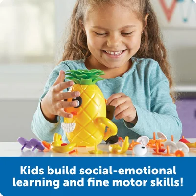Learning Resources Играчка Ананас, емоции, голям комплект