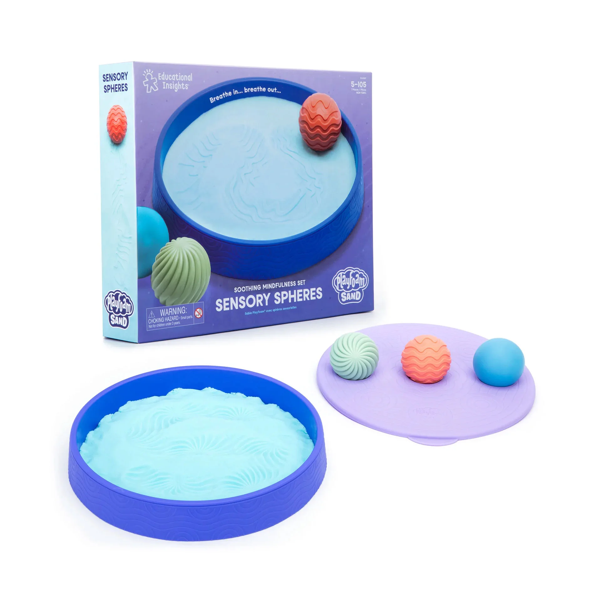 Learning Resources Сензорен комплект Playfoam, с пясък и релефни сфери