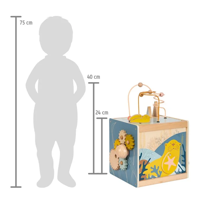 Small Foot Куб Seaside, дидактичен, дървен, 25 х 28 х 40 cm