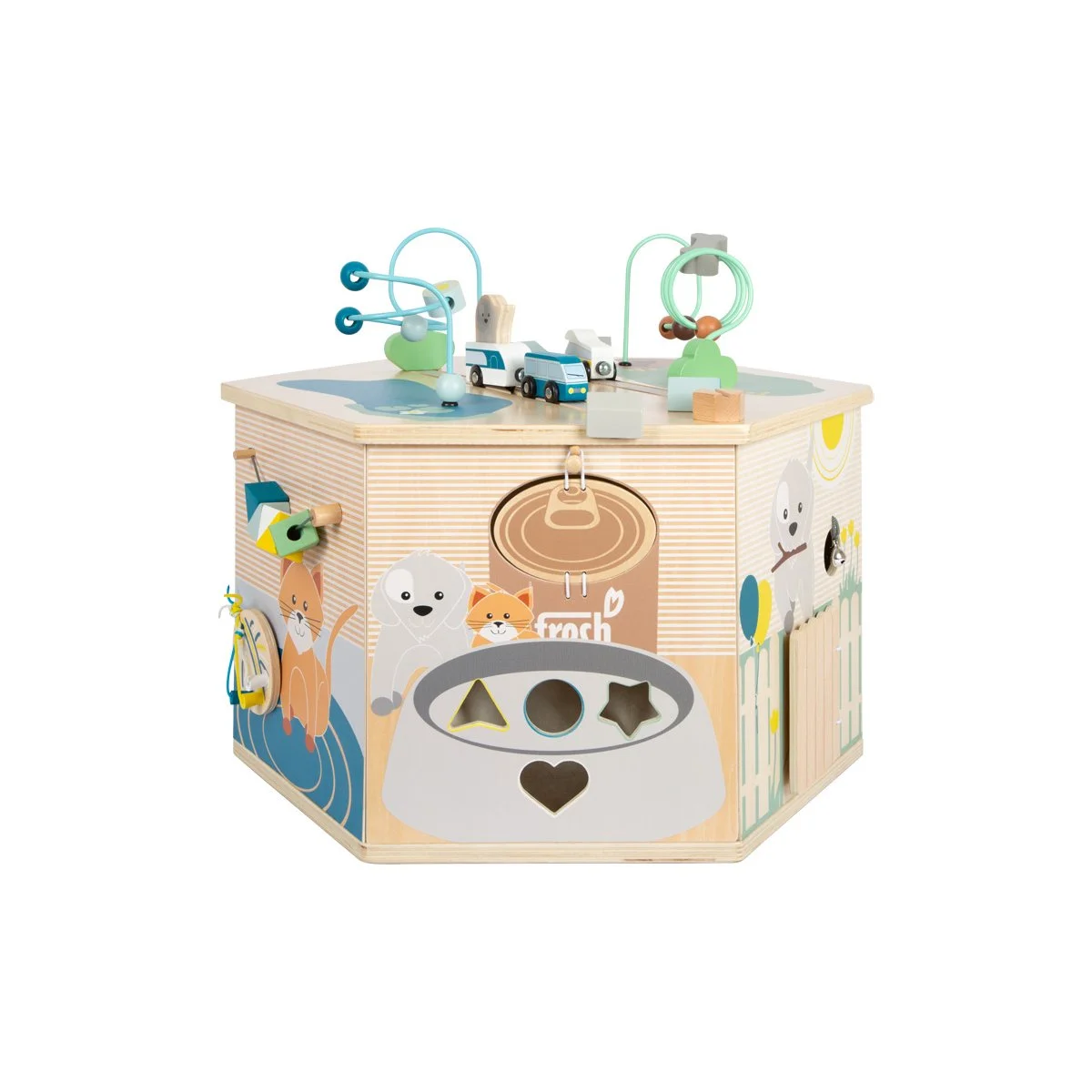 Small Foot Куб, дидактичен, с домашни любимци, XXL, 57 х 50 х 43 cm