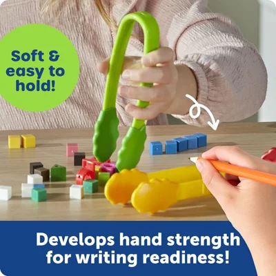 Learning Resources Комплект помощни щипки, 6 броя