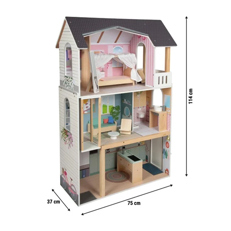 Small Foot Къща за кукли Мечтаната вила, XL, 75 х 37 х 114 cm