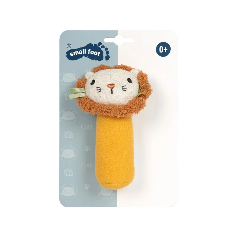 Small Foot Бебешка дрънкалка Лъвче, текстилна