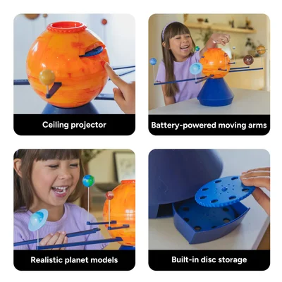 Learning Resources Макет „Слънчева система“, автоматизиран, с проектор
