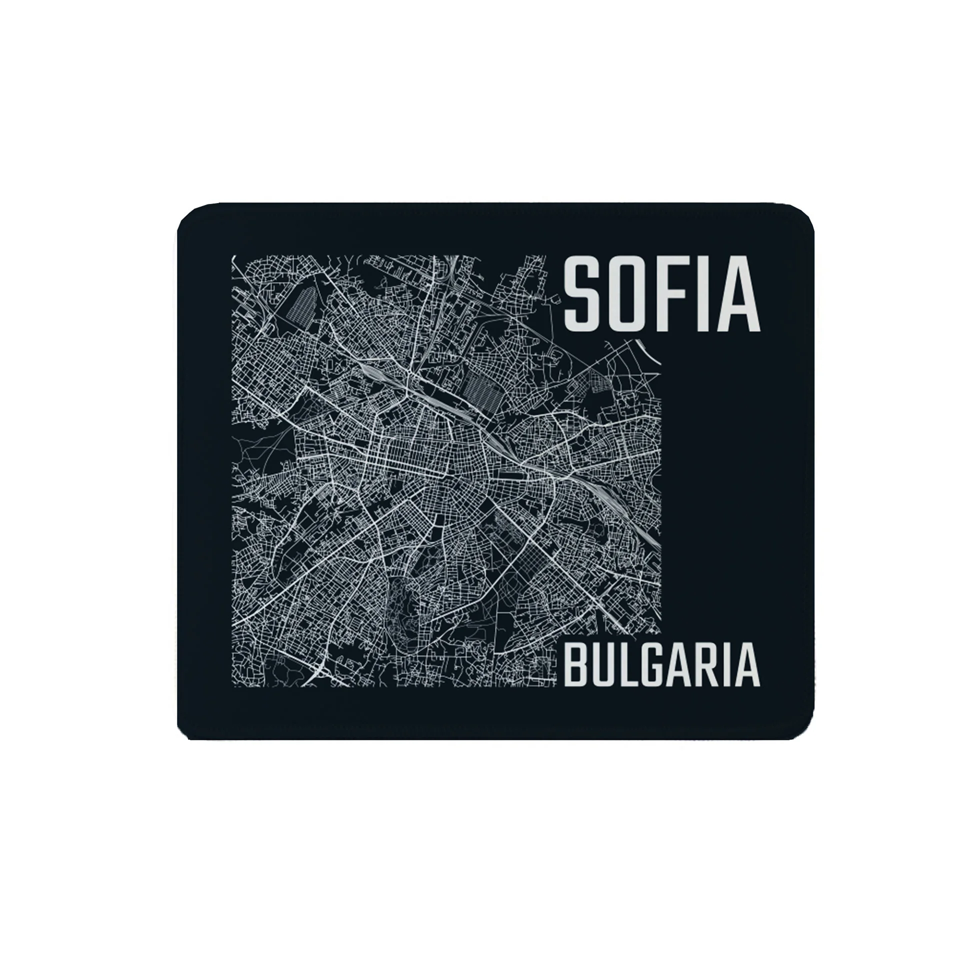 Gift&Go Пад за мишка BG - Карта на София, 19.7 х 23.5 cm