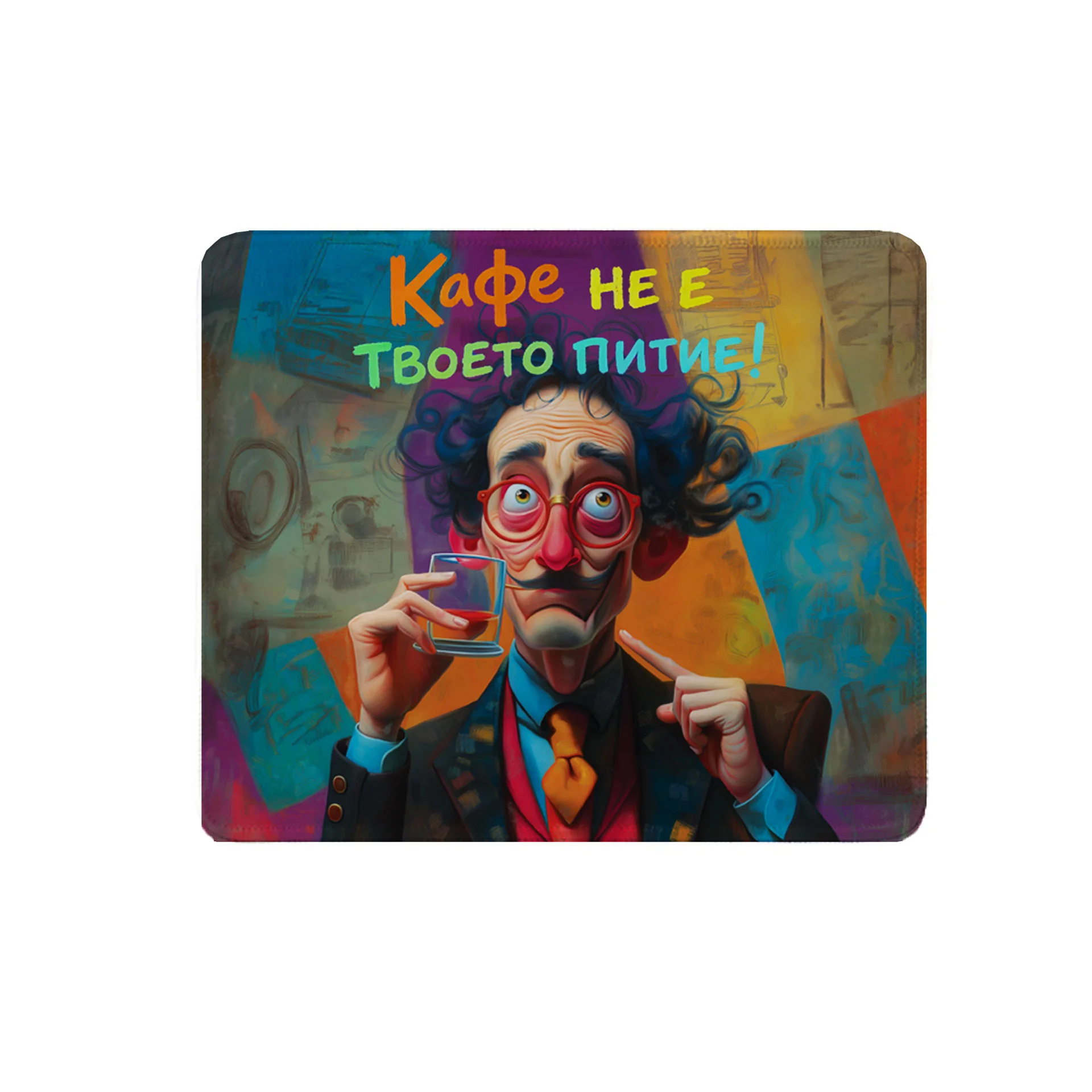 Gift&Go Пад за мишка Fun - Кафе не е твоето питие, 19.7 х 23.5 cm