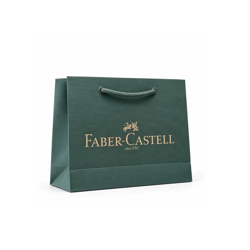 Faber-Castell Подаръчна торбичка, картонена, малка, зелена