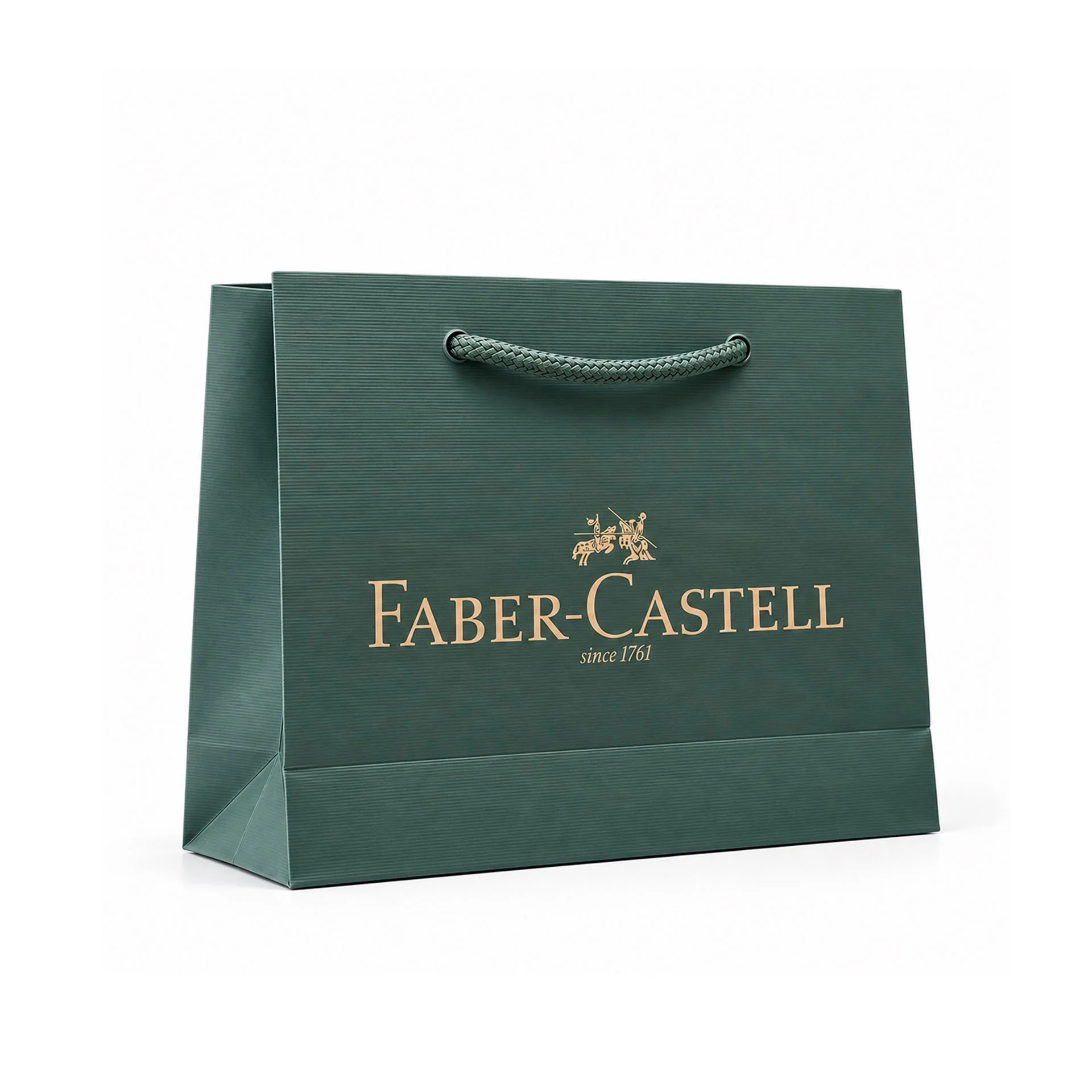 Faber-Castell Подаръчна торбичка, картонена, средна, зелена