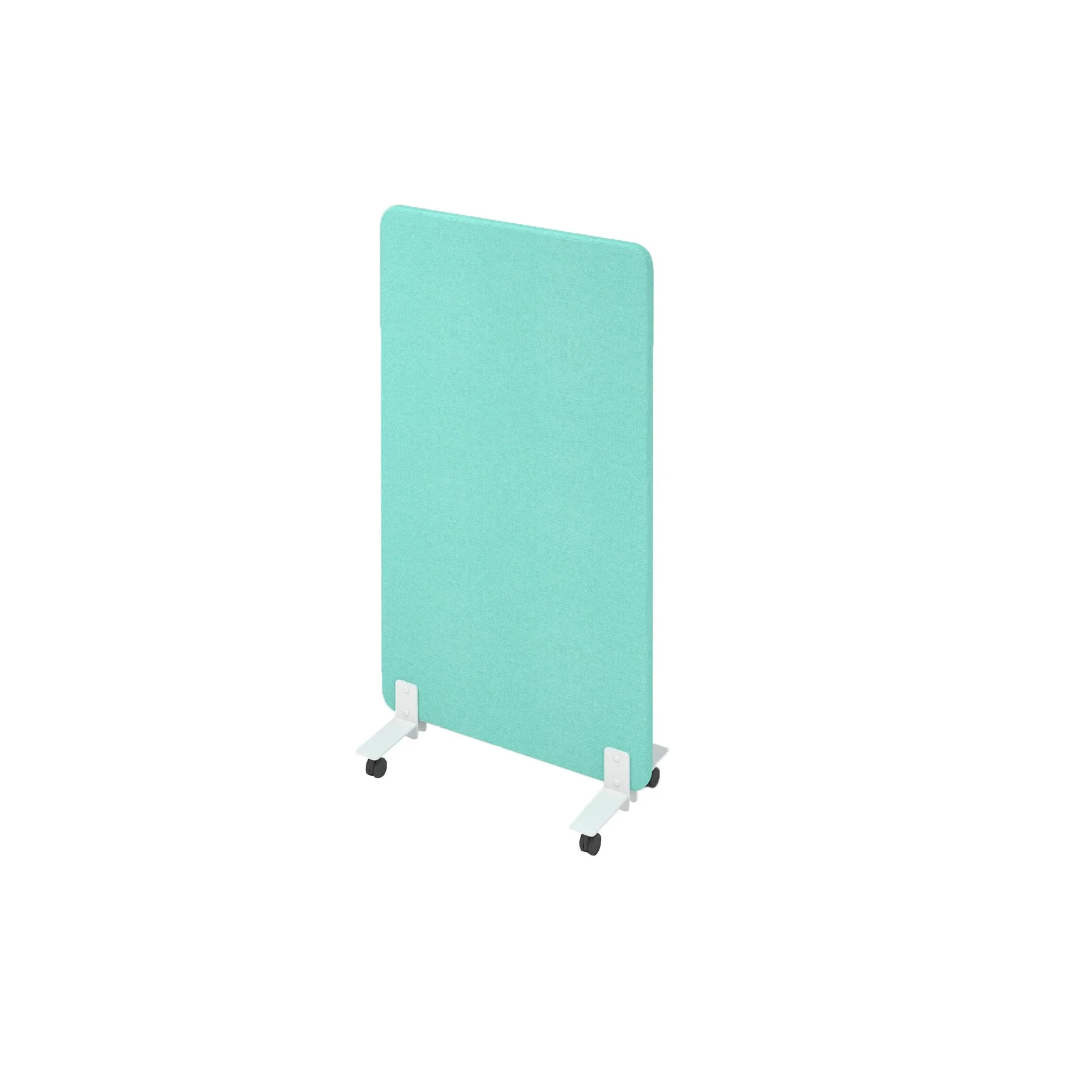 Шумоизолиращ преграден панел Narbutas Free Standing, свободностоящ, 800 x 36 x 1400 mm, дамаска Velito Presto светла мента, ПДЧ 16 mm