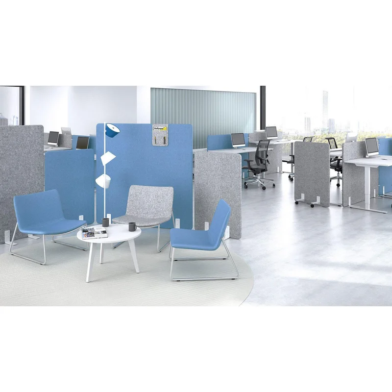 Шумоизолиращ панел Narbutas Free Standing, свободностоящ, 1600 x 36 x 1200 mm, ПДЧ 16 mm, зелен