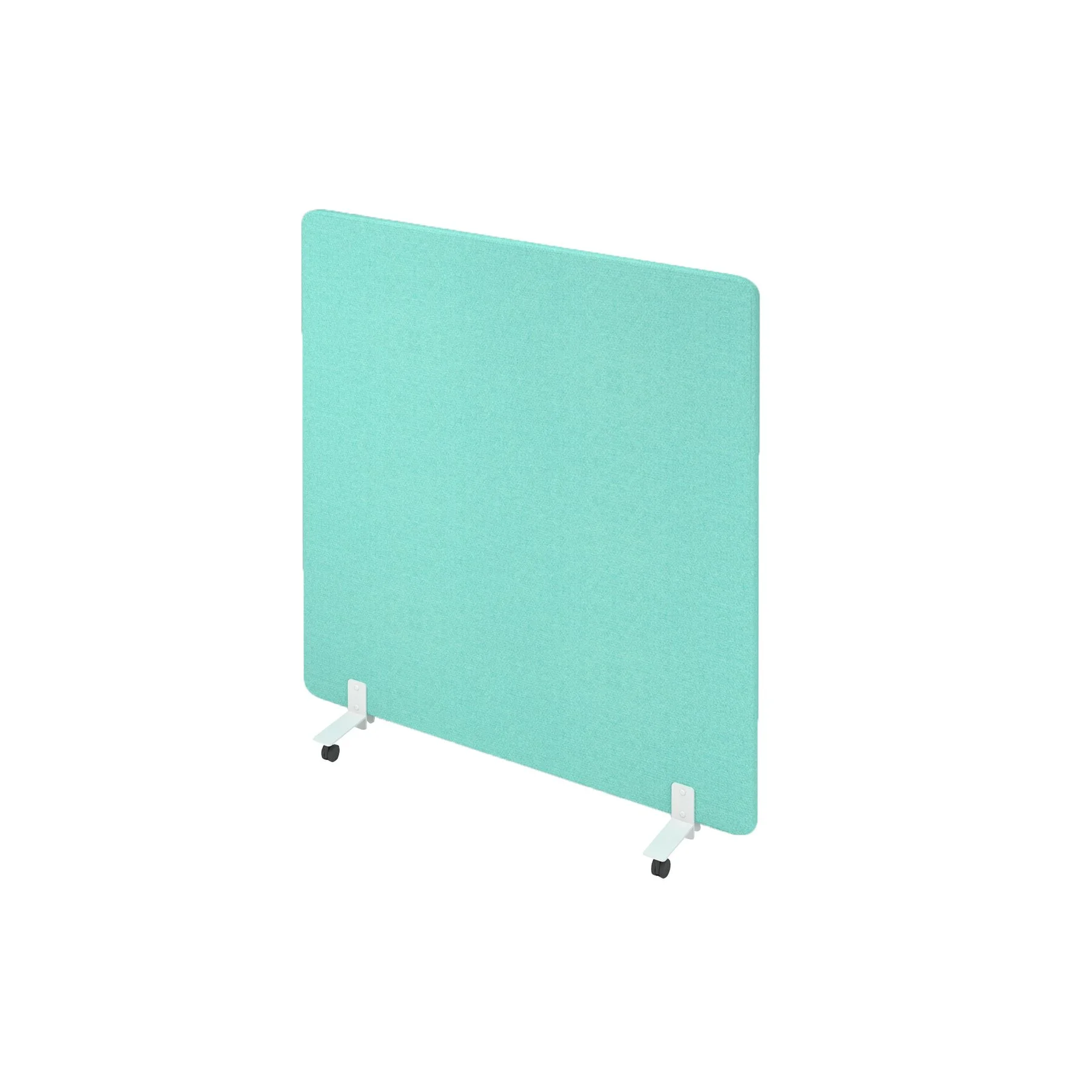 Шумоизолиращ преграден панел Narbutas Free Standing, свободностоящ, 1600 x 36 x 1600 mm, дамаска Velito Presto светла мента, ПДЧ 16 mm