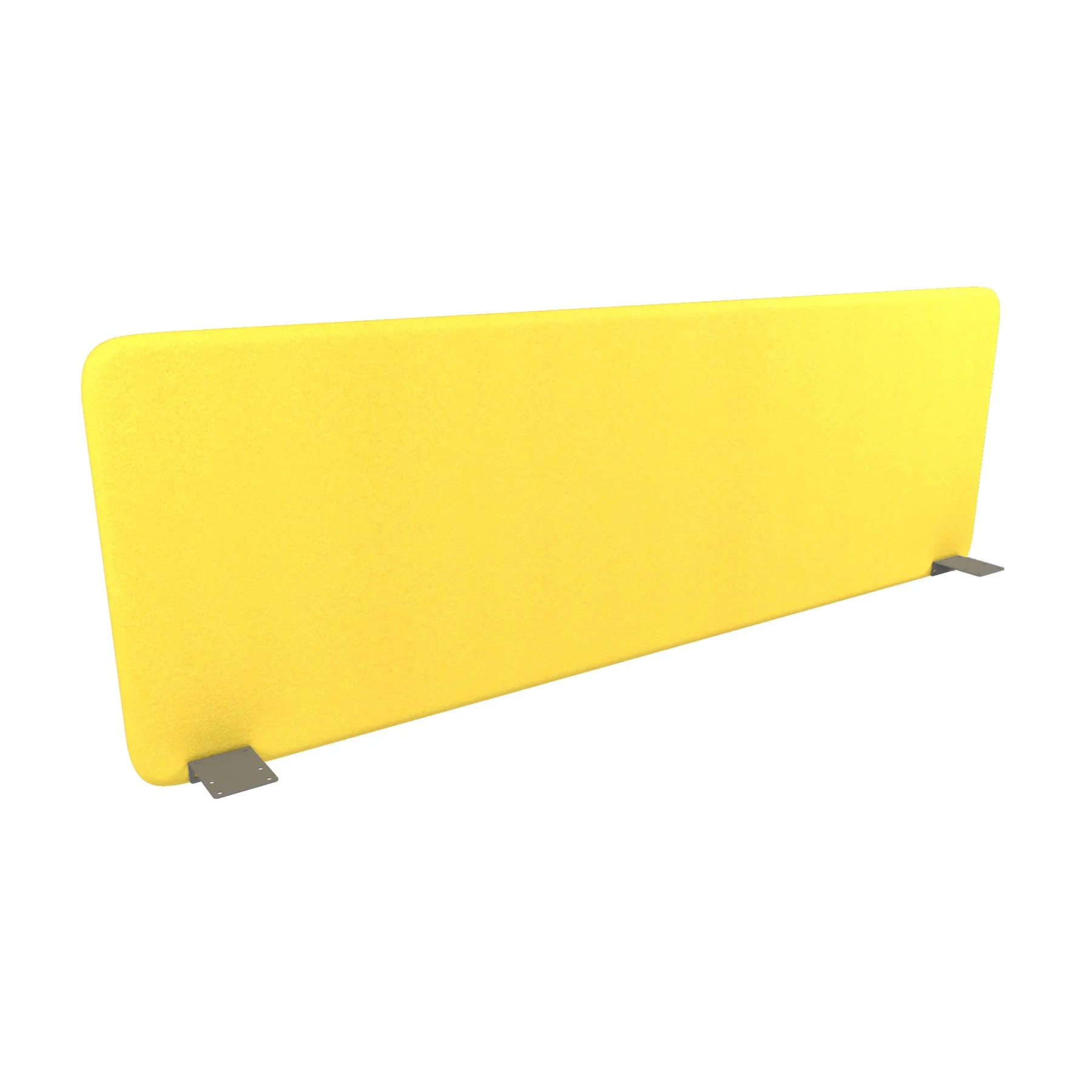 Шумоизолиращ преграден панел Narbutas Top 530, 1600 x 36 x 530 mm, дамаска Velito Presto жълт, сив метал