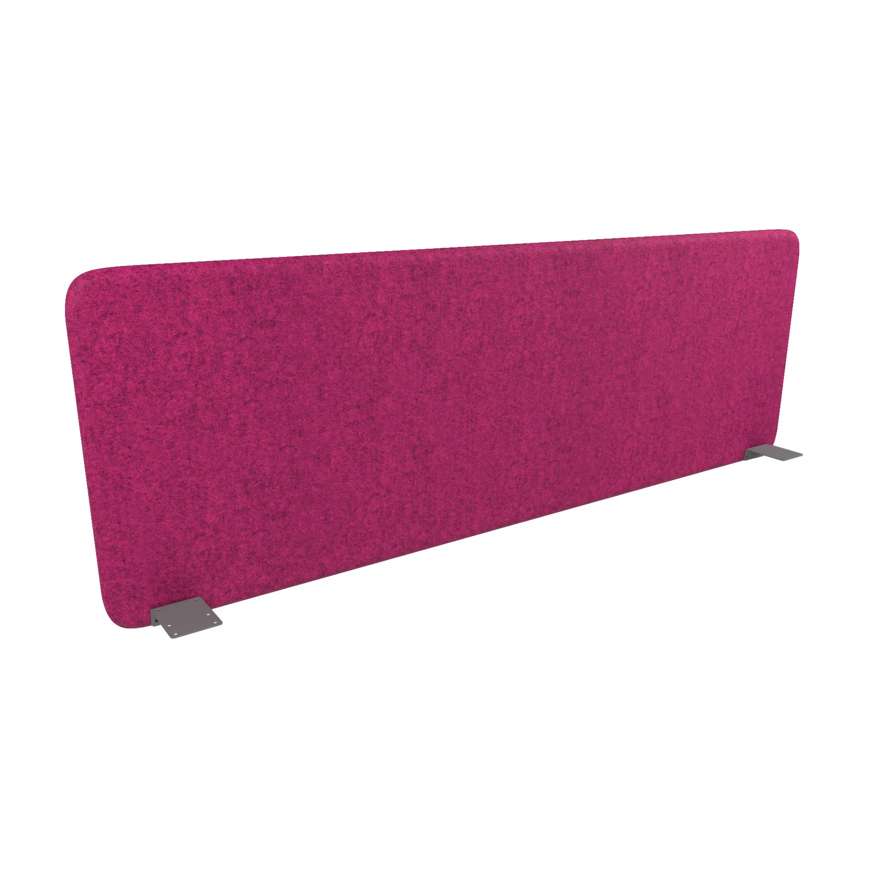 Шумоизолиращ преграден панел Narbutas Top 530, 1600 x 36 x 530 mm, дамаска Velito Presto тъмнорозов меланж, сив метал