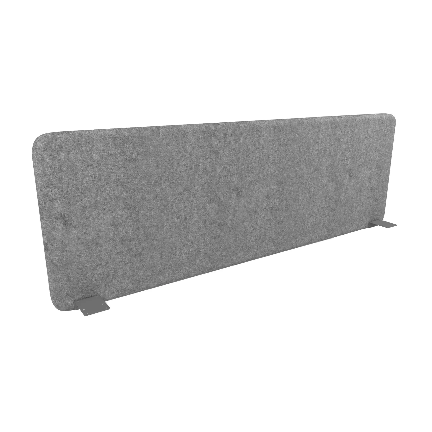 Шумоизолиращ преграден панел Narbutas Top 530, 1600 x 36 x 530 mm, дамаска Velito Presto сив меланж, сив метал