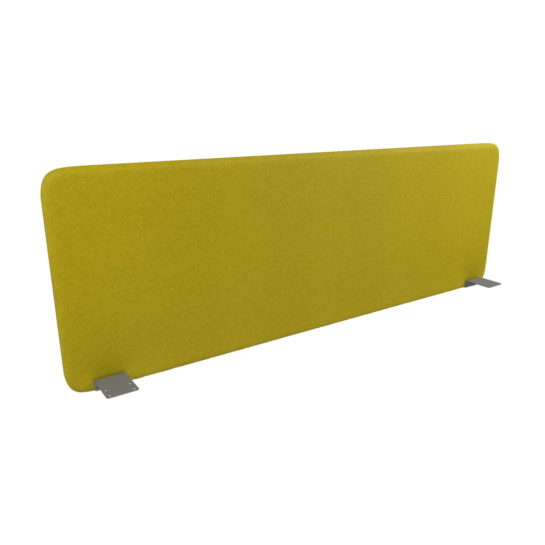 Шумоизолиращ преграден панел Narbutas Top 530, 1600 x 36 x 530 mm, дамаска Velito Presto горчица, сив метал