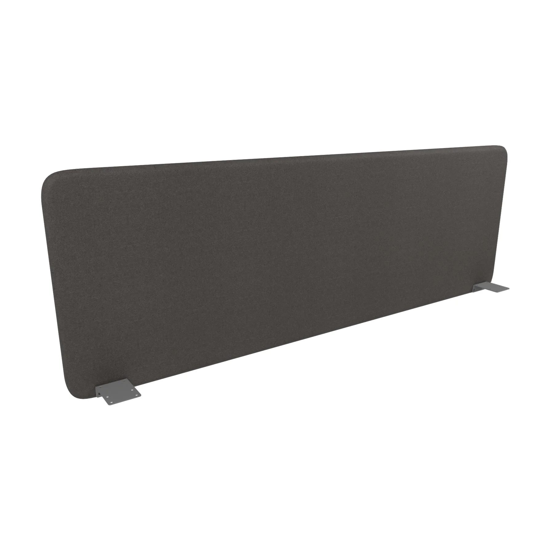 Шумоизолиращ преграден панел Narbutas Top 530, 1600 x 36 x 530 mm, дамаска Velito Presto тъмносив, сив метал